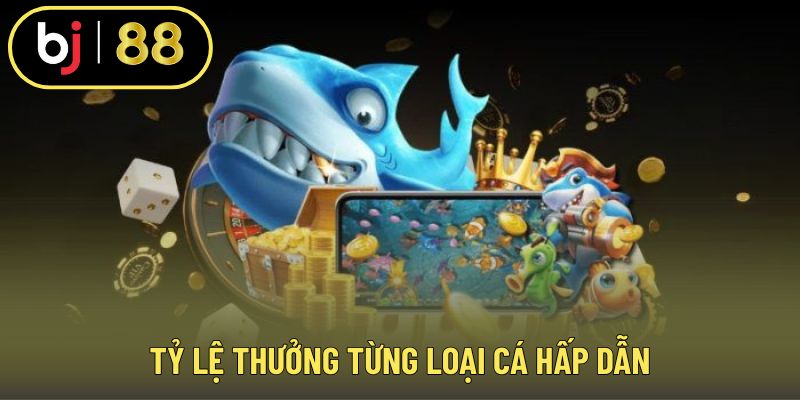 Tỷ lệ thưởng từng loại cá hấp dẫn