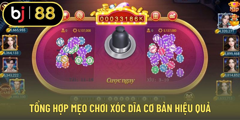 Tổng hợp mẹo chơi xóc dĩa cơ bản hiệu quả