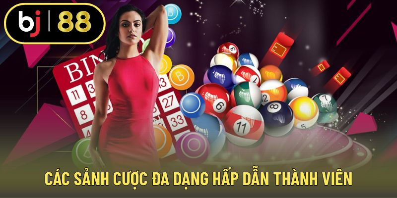 Các sảnh cược đa dạng hấp dẫn thành viên